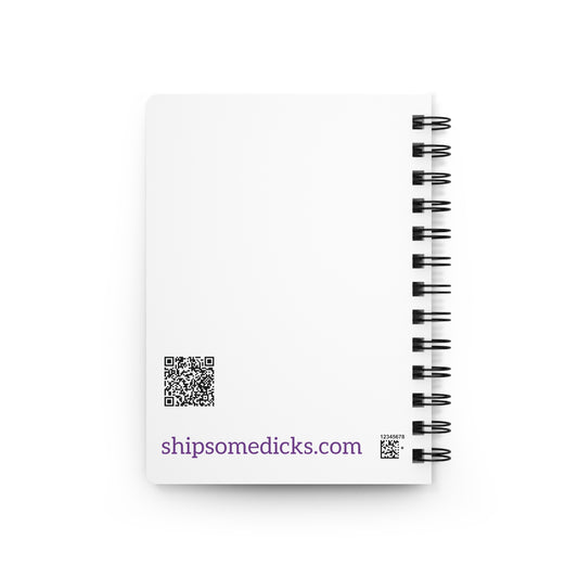 Ship Some Dicks logo lined spiral journal