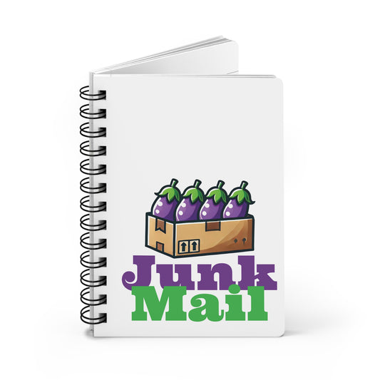 Junk Mail lined spiral journal