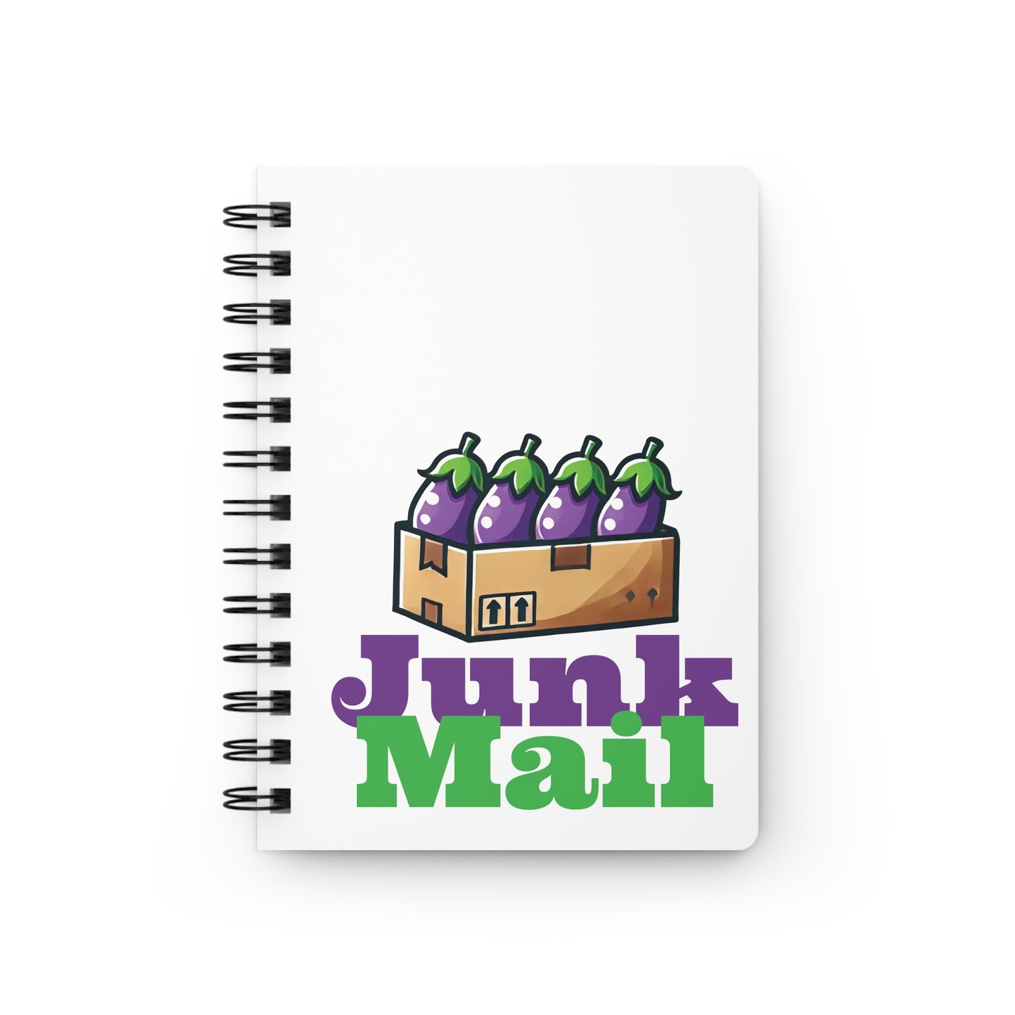 Junk Mail lined spiral journal